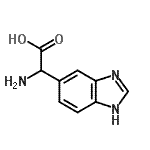 CAS 登录号：106429-31-6， 氨基(1H-苯并咪唑-5-基)乙酸
