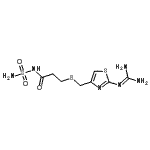 CAS#: 106433-44-7, 3-[({2-[(Diaminomethylene)Amino]-1,3-Thiazol-4-Yl}Methyl)Sulfanyl]-N-Sulfamoylpropanamide