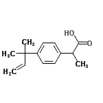 CAS#: 106897-80-7, 2-[4-(2-Methyl-3-Buten-2-Yl)Phenyl]Propanoic Acid