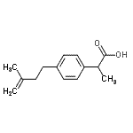 CAS 登录号：106897-81-8， 2-[4-(3-甲基-3-丁烯-1-基)苯基]丙酸
