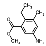 CAS#: 107490-30-2, Methyl 5-Amino-2-Ethyl-3-Methylbenzoate