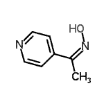 CAS 登录号：107492-79-5， (1Z)-N-羟基-1-(4-吡啶基)乙烷亚胺
