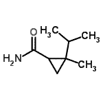 CAS 登录号：107872-80-0， 2-异丙基-2-甲基环丙烷甲酰胺