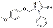 CAS#: 107951-97-3, 5-[(4-Methoxyphenoxy)Methyl]-4-Phenyl-2H-1,2,4-Triazole-3-Thione