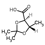 CAS 登录号：107983-40-4， (4R,5S)-2,2,5-三甲基-1,3-二氧戊环-4-羧酸