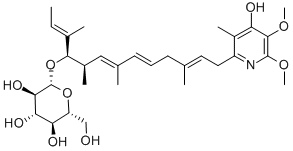CAS#: 108073-65-0, 2-[(2E,5E,7E)-10-[(2R,3R,4S,5S,6R)-2-[(E)-But-2-En-2-Yl]-3,4,5-Trihydroxy-6-(Hydroxymethyl)-3,5-Dimethyloxan-2-Yl]Oxy-3-Methyldeca-2,5,7-Trienyl]-5,6-Dimethoxy-3-Methyl-1H-Pyridin-4-One