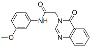 CAS 登录号：108086-41-5， N-(3-甲氧基-苯基)-2-(4-氧代-4H-喹唑啉-3-基)-乙酰胺