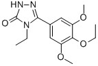 CAS 登录号:108132-92-9, 5-(4-乙氧基-3,5-二甲氧基苯基)-4-乙基-2H-1,2,4-三唑-3-酮