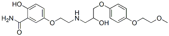 CAS#: 108289-44-7, 2-hydroxy-5-(2-((2-hydroxy-3-(4-(2-methoxyethoxy)phenoxy)propyl)amino)ethoxy)-Benzamide monomethanesulfonate (salt)