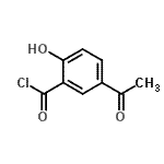 CAS 登录号：108295-15-4， 5-乙酰基-2-羟基苯甲酰氯