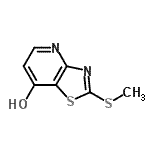 CAS 登录号：108310-74-3， 2-(甲硫基)[1,3]噻唑并[4,5-b]吡啶-7-醇