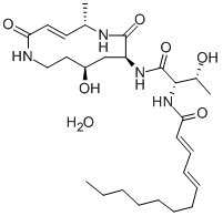 CAS 登录号：108351-50-4， (2E,4E)-N-[(2S,3R)-3-羟基-1-[[(3Z,5S,8S,10S)-10-羟基-5-甲基-2,7-二氧代-1,6-二氮杂环十二碳-3-烯-8-基]氨基]-1-氧代丁烷-2-基]十二碳-2,4-二烯酰胺