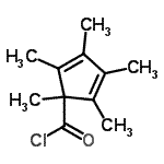 CAS 登录号：108561-47-3， 1,2,3,4,5-五甲基-2,4-环戊二烯-1-甲酰氯
