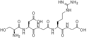 CAS 登录号：108608-63-5， L-丝氨酰-L-alpha-天冬氨酰甘氨酰-L-精氨酰甘氨酸