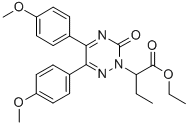CAS 登录号：108734-83-4， 2-[5,6-二(4-甲氧基苯基)-3-氧代-1,2,4-三嗪-2-基]丁酸乙酯