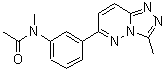 CAS 登录号：108825-65-6， N-甲基-N-[3-(3-甲基[1,2,4]三唑并[4,3-b]哒嗪-6-基)苯基]乙酰胺