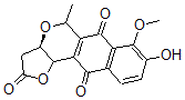 CAS 登录号:108890-87-5, (3aR-(3aalpha,5alpha,11balpha))-3,3a,5,11b-四氢-8-羟基-7-甲氧基-5-甲基-2H-呋喃并(3,2-b)萘并(2,3-d)吡喃-2,6,11-三酮