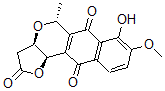 CAS 登录号:108890-89-7, (3aR-(3aalpha,5alpha,11balpha))-3,3a,5,11b-四氢-7-羟基-8-甲氧基-5-甲基-2H-呋喃并(3,2-b)萘并(2,3-d)吡喃-2,6,11-三酮