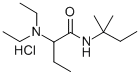 CAS 登录号：108901-43-5， 二乙基-[1-(2-甲基丁烷-2-基氨基)-1-氧代丁烷-2-基]氯化铵