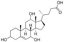 CAS 登录号：108906-88-3， (4R)-4-[(3S,7S,8R,9S,10R,12S,13R,14S,17R)-3,7,12-三羟基-10,13-二甲基-2,3,4,7,8,9,11,12,14,15,16,17-十二氢-1H-环戊二烯并[a]菲-17-基]戊酸