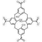CAS 登录号：109051-62-9， 5,11,17,23-四硝基五环[19.3.1.1<sup>3,7</sup>.1<sup>9,13</sup>.1<sup>15,19</sup>]二十八-1(25),3(28),4,6,9(27),10,12,15(26),16,18,21,23-十二烯-25,26,27,28-四醇