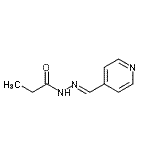 CAS 登录号：109373-10-6， N'-[(E)-4-吡啶基甲基烯]丙酰肼