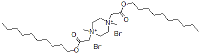 CAS 登录号：109460-91-5， 2-[4-(2-癸氧基-2-氧代乙基)-1,4-二甲基哌嗪-1,4-二鎓-1-基]乙酸癸酯二溴化物