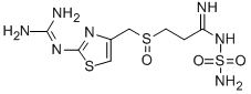 CAS 登录号：109467-06-3， 3-[2-(二氨基亚甲基氨基)-1,3-噻唑-4-基甲基亚磺酰]-N-氨基磺酰基丙酰胺