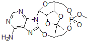CAS 登录号:110090-92-1, 8-(2''-羟基乙氧基)-2',3'-O-异亚丙基腺苷-5',2''-磷酸甲酯