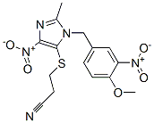 CAS#: 110579-04-9, 3-[3-[(4-Methoxy-3-Nitrophenyl)Methyl]-2-Methyl-5-Nitroimidazol-4-Yl]Sulfanylpropanenitrile