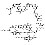 CAS 登录号：11077-03-5， (2S,3R,5R,6E,8R,9S)-10-[(2R,3R,4R,5S,6R)-6-{(1S,2R,3S,4S,5R,11S)-12-[(1R,3S,5S,7R)-5-{(8S)-9-[(2R,3R,4R,5R,6S)-6-{(2S,3S,4E,6S,9R,10R)-10-[(4R,5S,6R)-6-{(2R,3R)-4-[(2R,3S,4R,5R,6S)-6-{(2S,3Z,5E,8R,9S,10R,12Z,17S,18R,19R,20R)-21-[(2R,3R,4R,5S,6R)-6-{(1Z,3R,4R)-5-[(1S,3R,5R,7R)-7-{2-[(2R,3R,5S)-5-(氨基甲基)-3-羟基四氢-2-呋喃基]乙基}-2,6-二氧杂双环[3.2.1]辛-3-基]-3,4-二羟基-1-戊烯-1-基}-3,4,5-三羟基四氢-2H-吡喃-2-基]-2,8,9,10,17,18,19-七羟基-20-甲基-14-亚甲基-3,5,12-二十一三烯-1-基}-3,4,5-三羟基四氢-2H-吡喃-2-基]-2,3-二羟基丁基}-4,5-二羟基四氢-2H-吡喃-2-基]-2,6,9,10-四羟基-3-甲基-4-癸烯-1-基}-3,4,5,6-四羟基四氢-2H-吡喃-2-基]-8-羟基壬基}-1,3-二甲基-6,8-二氧杂双环[3.2.1]辛-7-基]-1,2,3,4,5-戊A羟基-11-甲基十二碳基}-3,4,5-三羟基四氢-2H-吡喃-2-基]-2,5,8,9-四羟基-N-{(1Z)-3-[(3-羟基丙基)氨基]-3-氧代-1-丙烯-1-基}-3,7-二甲基-6-癸烯酰胺