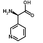 CAS 登录号：110772-44-6， (2R)-氨基(3-吡啶基)乙酸