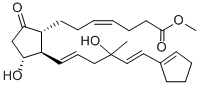 CAS 登录号：110845-89-1， 甲基(E)-7-[(1R,2R,3R)-2-[(1E,5E)-6-(1-环戊烯基)-4-羟基-4-甲基己-1,5-二烯基]-3-羟基-5-氧代环戊基]庚-4-烯酸酯