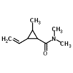 CAS 登录号：110915-17-8， N,N,2-三甲基-3-乙烯基环丙烷甲酰胺
