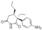 CAS 登录号:110977-60-1, (3R,4R)-3-(4-氨基苯基)-3-乙基-4-丙基哌啶-2,6-二酮