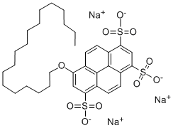 CAS#: 111024-84-1, 8-(Octadecyloxy)-1,3,6-Pyrenetrisulfonic Acid Sodium Salt (1:3)