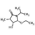 CAS 登录号：111097-64-4， (3S,4R,5R)-5-乙氧基-4-羟基-1-异丙基-3-甲基-2-吡咯烷酮