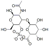 CAS 登录号：11120-35-7， (2R,3S,4S,5R,6R)-6-[(2R,3R,4R,5S,6R)-3-乙酰氨基-2-羟基-6-(羟基甲基)-5-磺酸氧基-四氢吡喃-4-基]氧基-3,4,5-三羟基-四氢吡喃-2-羧酸酯
