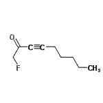CAS 登录号：111423-30-4， 1-氟-3-壬炔-2-酮