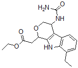 CAS 登录号：111478-85-4， 2-[4-(氨基甲酰氨基)-8-乙基-1,3,4,9-四氢吡喃并[3,4-b]吲哚-1-基]乙酸乙酯