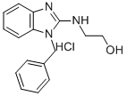 CAS 登录号:111678-90-1, 1-苄基-2-(2-羟基乙基氨基)苯并咪唑盐酸盐