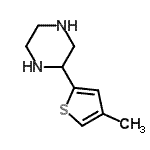 CAS 登录号：111760-41-9， 2-(4-甲基-2-噻吩基)哌嗪