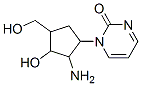 CAS 登录号:111795-60-9, 1-(2-氨基-3-羟基-4-(羟基甲基)环戊基)-2(1H)-嘧啶酮