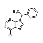 CAS 登录号：112089-30-2， 6-氯-9-(1-苯基乙基)-9H-嘌呤