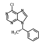 CAS 登录号：112089-31-3， 6-氯-9-[(1S)-1-苯基乙基]-9H-嘌呤