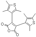 CAS 登录号：112440-47-8， 3,4-二(2,4,5-三甲基-3-噻吩基)-2,5-呋喃二酮