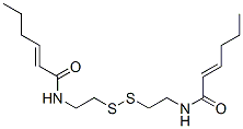 CAS 登录号：112614-14-9， (E)-N-[2-[2-[[(E)-己-2-烯酰基]氨基]乙基二硫基]乙基]己-2-烯酰胺