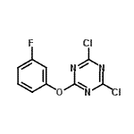 CAS 登录号：112748-45-5， 2,4-二氯-6-(3-氟苯氧基)-1,3,5-三嗪