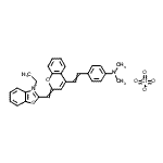 CAS 登录号：112900-09-1， 2-[(4-{2-[4-(二甲基氨基)苯基]乙烯基}-2H-苯并吡喃-2-亚基)甲基]-3-乙基-1,3-苯并噻唑-3-鎓高氯酸盐