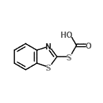 CAS 登录号：112923-20-3， S-1,3-苯并噻唑-2-基氢碳o硫代酸酯